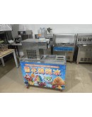 Can Do Picture Design Summer Snow Ice Machine with Mobile Cart Commercial Stall Equipment Milk Continuous Cold Drink Mobile Ice