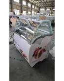 High Quality Commercial Ice Cream Display Freezer with Glass Door Showcase Refrigeration Equipment