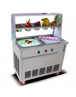 Wholesale Price Commercial Fried Ice Cream Machine Ice Cream Roll Machine with 10 Barrels in China