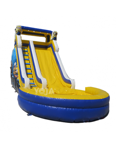 Customized Outdoor Giant Inflatable Water Slide with 2 Slides and Pool PVC Material for Children and Adults Jumping Castles