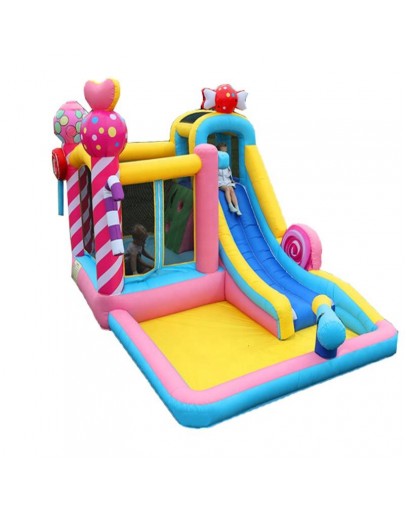 Outdoor Commercial Kid Newest Inflatable Combo Bouncer Water Slide Jumping Castle Inflatable Bouncy Castle Pastel Bounce House