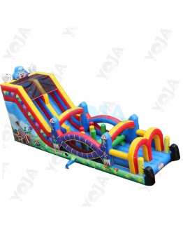 Custom Mega Inflatable Amusement Park Wholesale Clown Inflatable Obstacle Course Commercial Grade for Sale