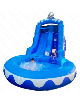 Durable Commercial Grade Inflatable Climbing Water Slide Blower for Kids' Soak Splash Park Garden Educational Residential Public