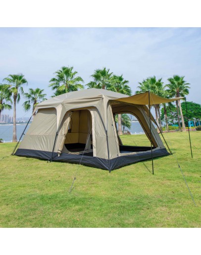 Factory Custom 8-12 Person Big Space Large Luxury Villa Folding Family Travel Waterproof Garden Glamping Camping Outdoor Tents